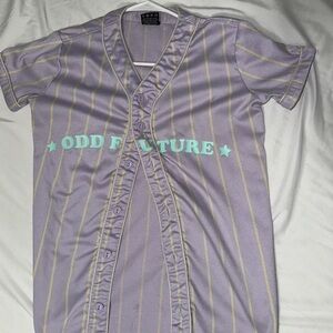 Purple and blue Odd Future Button up